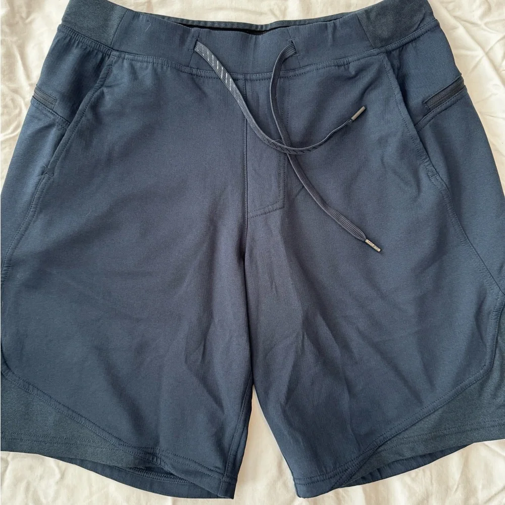 Hylete Dark Blue Athletic Shorts - Picture 1 of 7
